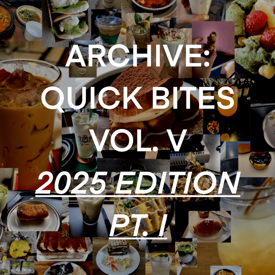 Archive: Quick Bites – Vol. V (2025 Edition&nbsp;I)