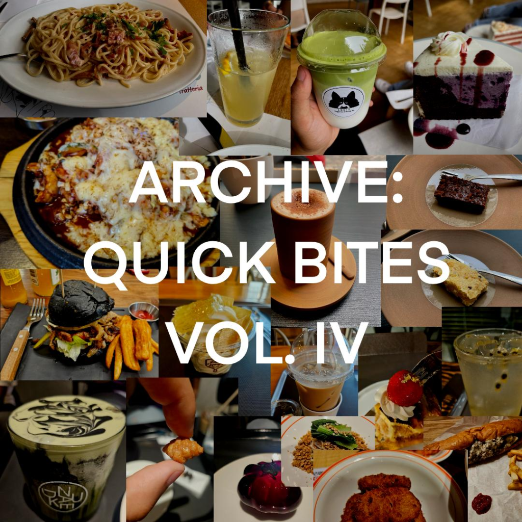 Archive: Quick Bites – Vol.&nbsp;IV